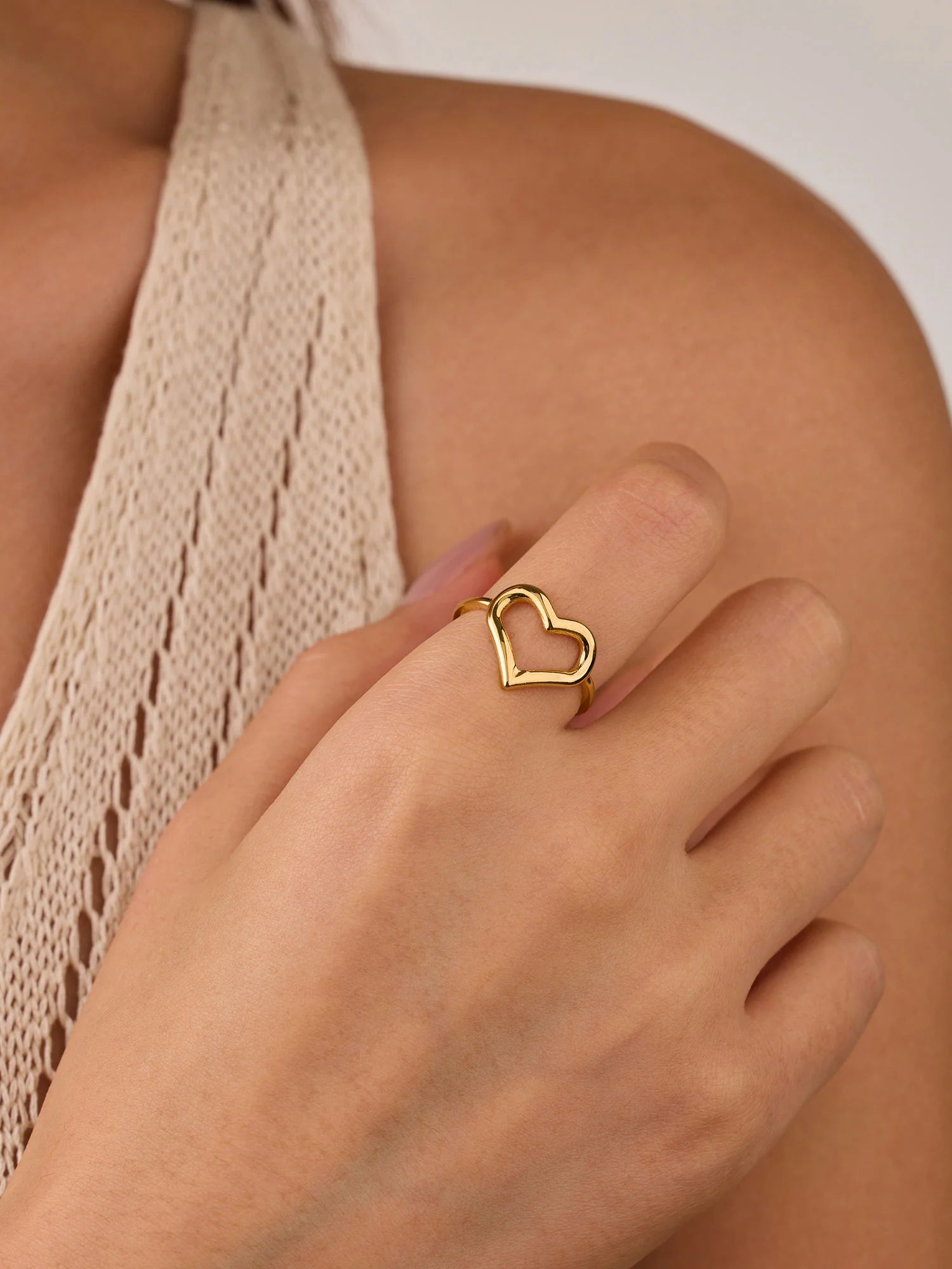 PIERŚCIONEK SERDUSZKO pozłacany