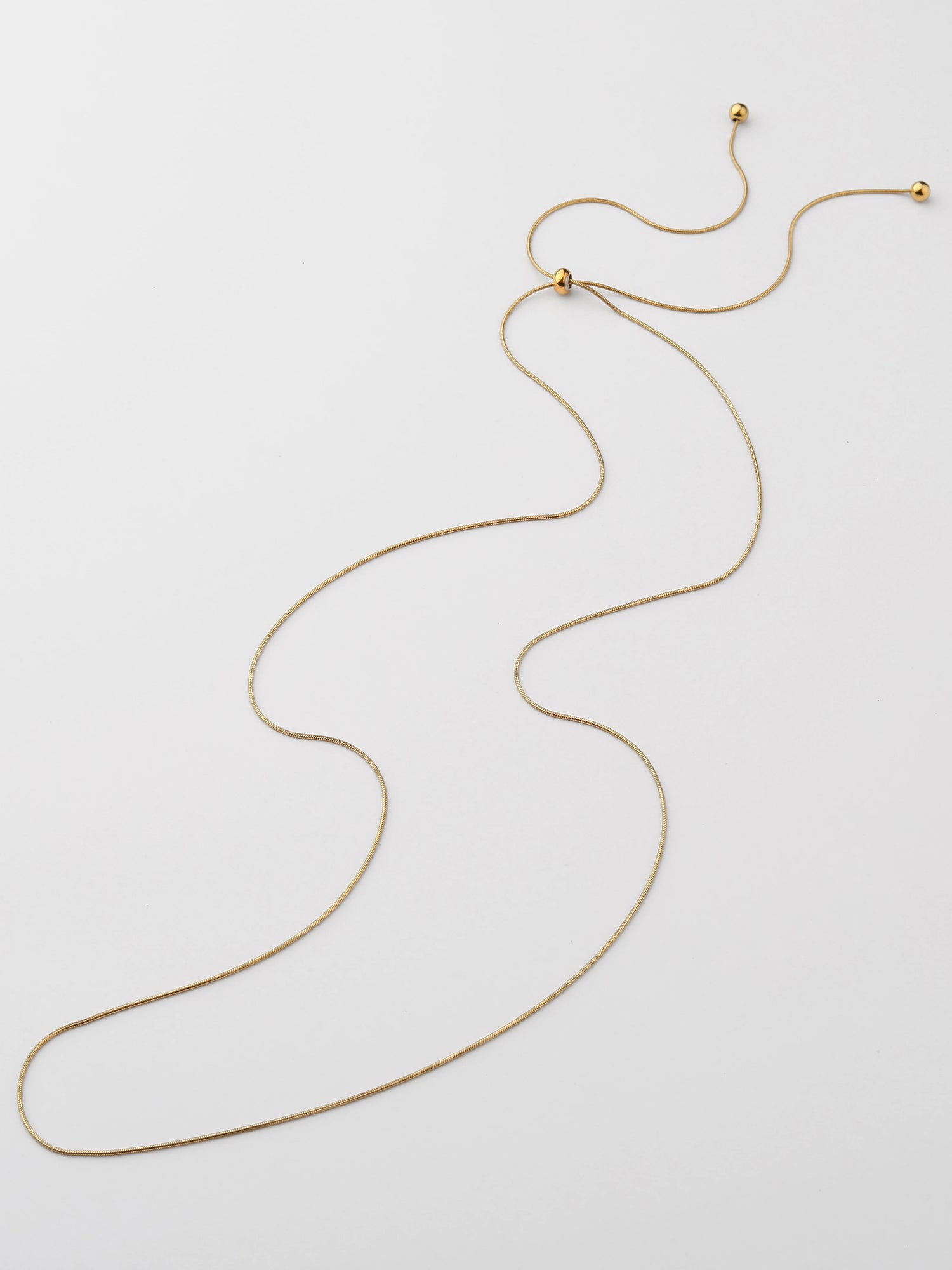 NASZYJNIK REGULOWANY Z KULKAMI pozłacany