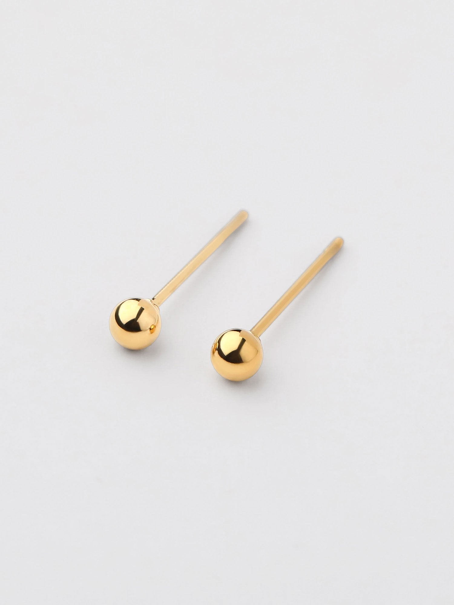 KOLCZYKI KULECZKI 3 mm pozłacane